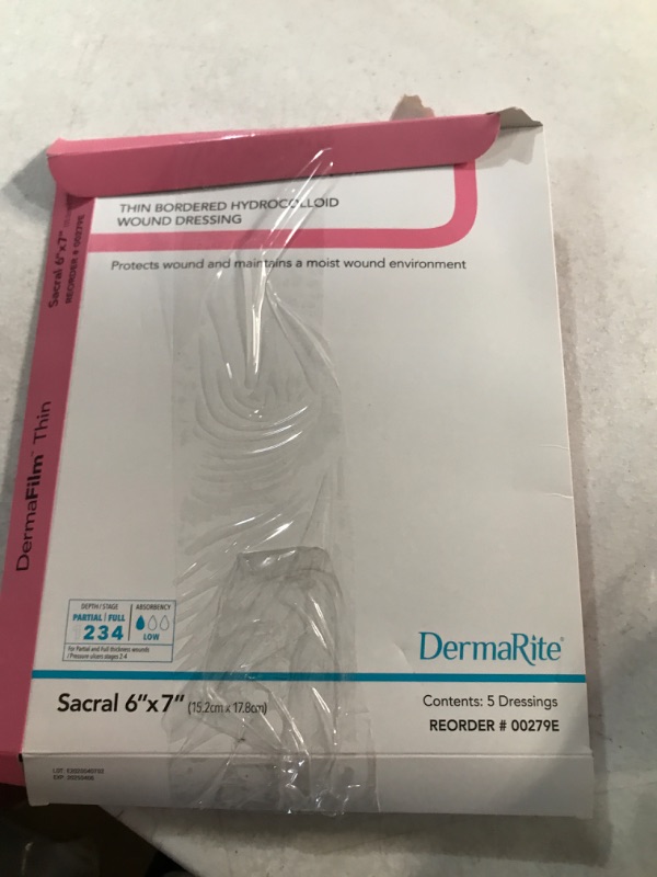 Photo 2 of Dermarite Industries Derma Film Sacral, 6x7, 5 Count 6" x 7" Sacral