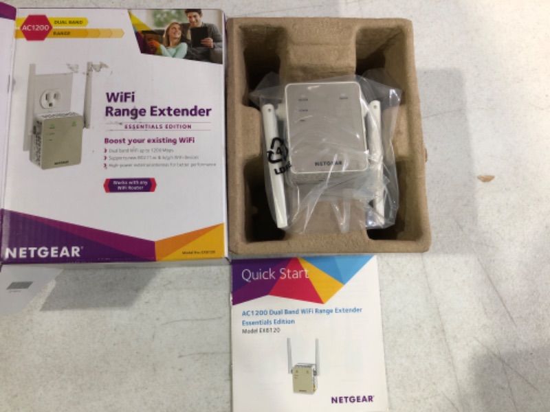 Photo 2 of NETGEAR Wi-Fi Range Extender EX6120 with Coverage Up to 1500 Sq Ft, 25 Devices AC1200 Dual Band Wireless Signal Booster & Repeater (Up to 1200Mbps Speed), and Compact Wall Plug Design