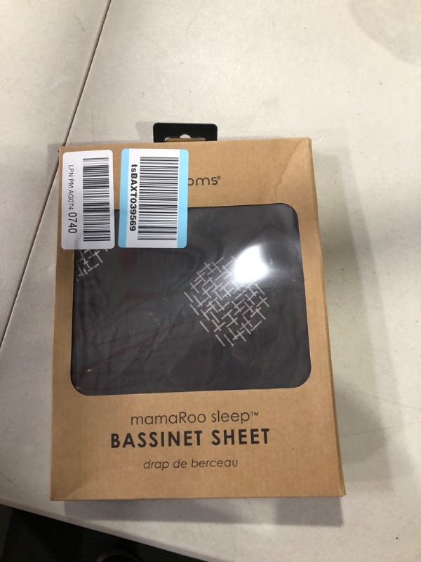 Photo 2 of 4moms mamaRoo sleep Bassinet Sheets, For Baby Bassinets and Furniture, Machine Washable and 100% Cotton, Grey