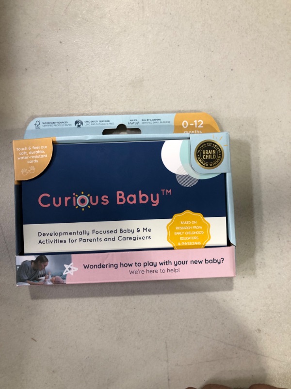 Photo 2 of Curious Baby™ Award Winning 40+ Activities for Baby & Me (0-12 Months) | Developmentally-Focused and Stimulating Creative Playtime Ideas for Baby & Me | Includes Black/White High-Contrast Cards