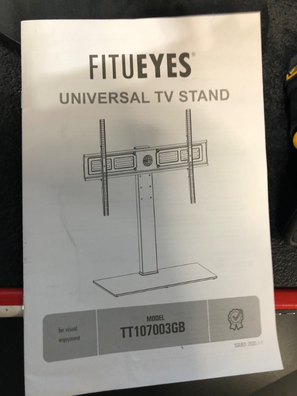 Photo 2 of FITUEYES Universal TV Stand with Mount for 50 to 85 inch Flat Screen