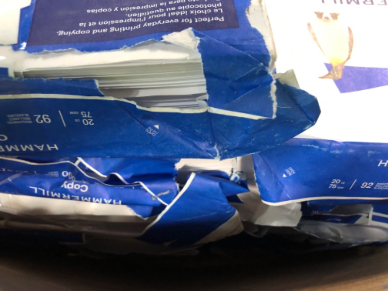 Photo 1 of Hammermill Printer Paper, 20 lb Copy Paper, 8.5 x 11 - 10 Ream (5,000 Sheets) - 92 Bright, Made in the USA
