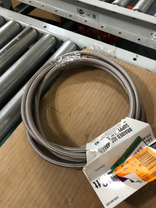 Photo 2 of 12 ft. Braided Ice Maker Supply Line