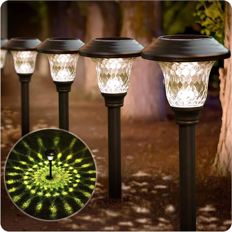 Photo 1 of  Solar Pathway Lights Outdoor  4 Pack *NOT TESTED* **STOCK IMAGE REFERENCE ONLY**