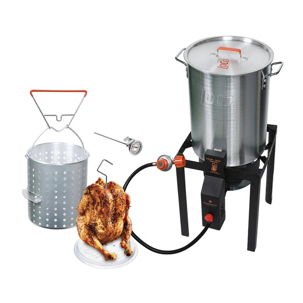 Photo 1 of **See Notes** 
LOCO 30 Qt. Sure Spark Turkey Fryer, Stainless