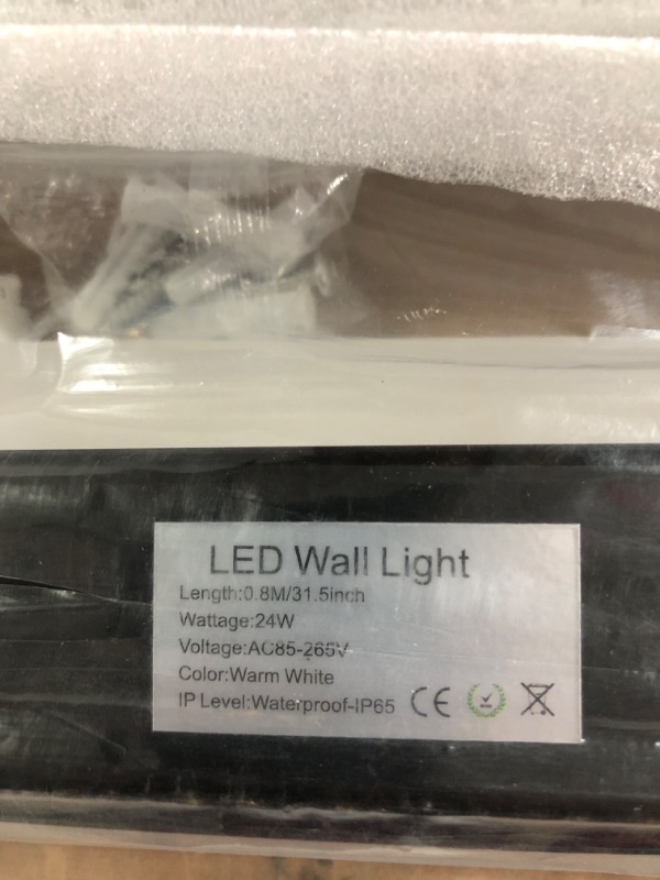 Photo 3 of 2 Pack 31.5inch 24W Long Outdoor Modern LED Wall Light