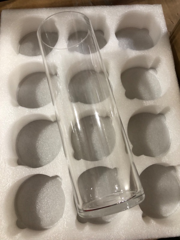 Photo 3 of 12 Pack Glass Cylinder Vase Set  4x10 In.