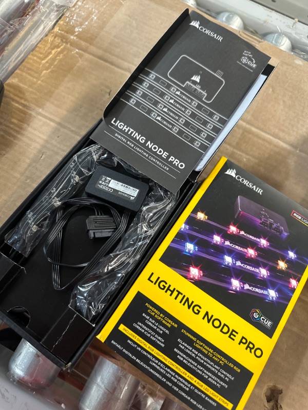 Photo 2 of Corsair iCUE Lighting Node PRO RGB Lighting Controller, Multicolored & iCUE Commander CORE XT, Digital Fan Speed and RGB Lighting Controller Lighting Node Pro Controller + Fan Speed&Lighting Controller