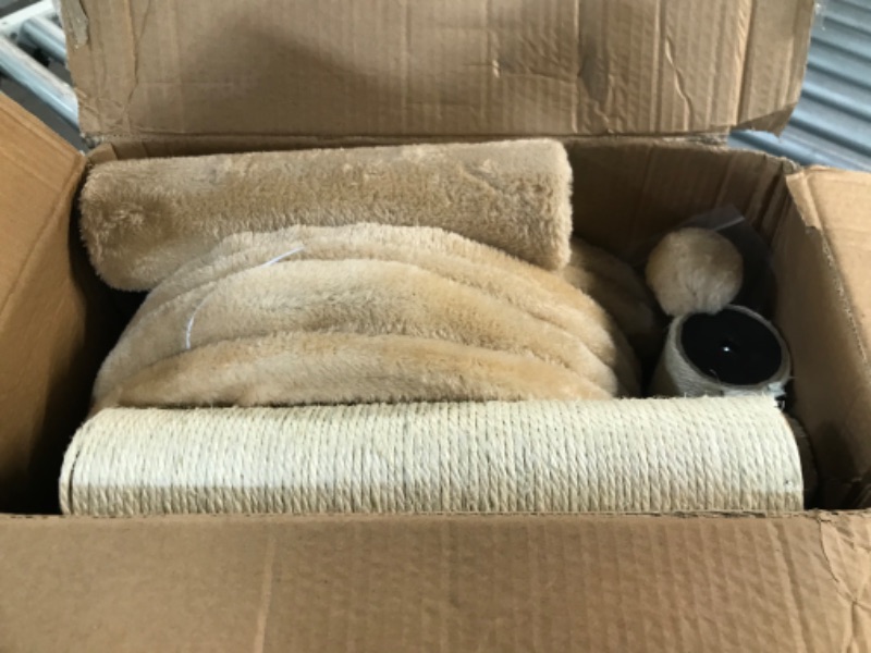 Photo 1 of 36” Tall Cat Tree for Indoor Cats Cozy Cat Tower with Natural Sisal Scratching Post Multi-Level (Beige?