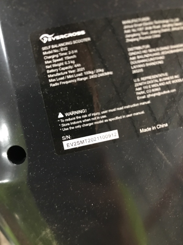 Photo 3 of *DAMAGED* EVERCROSS Hoverboard, 6.5'' Hover Board