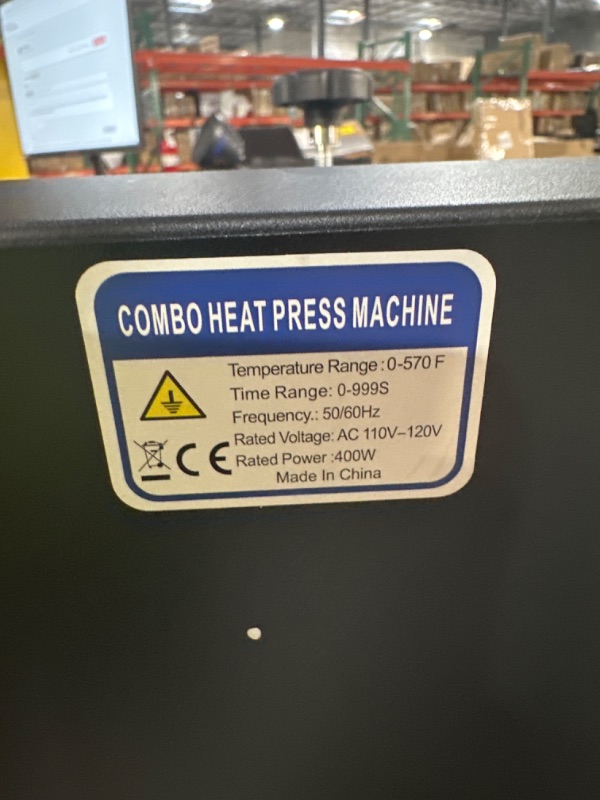 Photo 3 of VEVOR Heat Press 6 x 3.75Inch Curved Element Hat Press