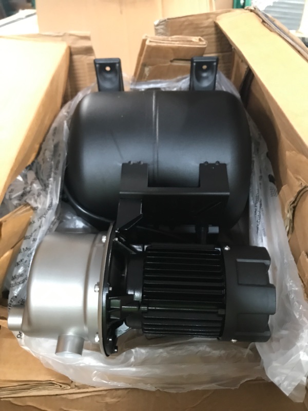 Photo 1 of *UNTESTED* Aquastrong 1.6HP Shallow Well Pump with Pressure Tank, 1320GPH, 115V, Stainless Steel Irrigation Pump