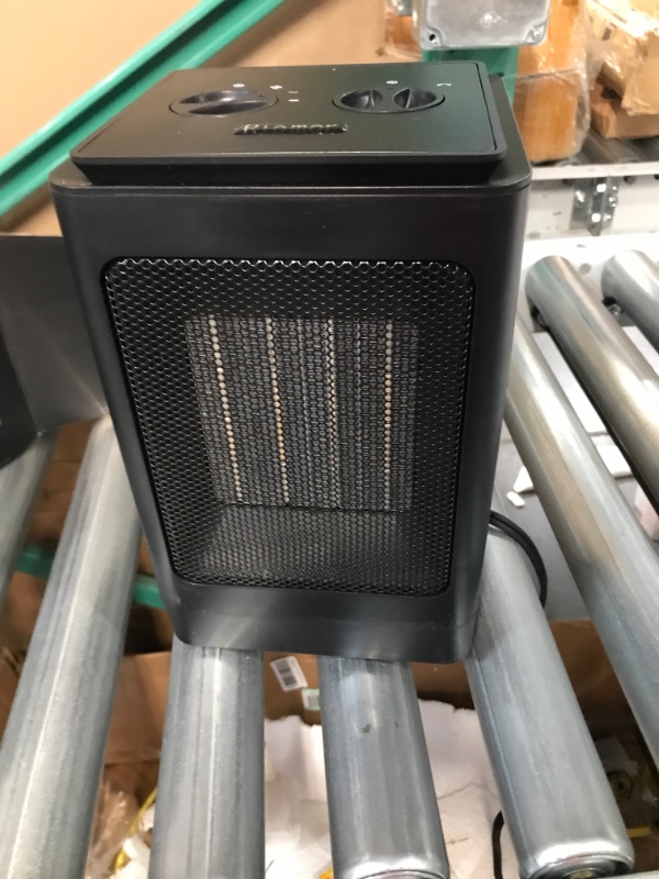 Photo 2 of *UNTESTED* Space Heater, 1500W Portable Heater, 60°Oscillating Electric Heater, Heater for Bedroom Office Indoor Use (Black) Dark Black