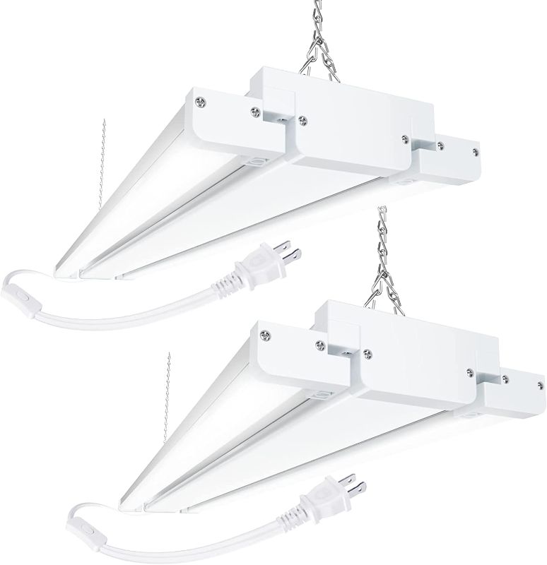 Photo 1 of BBOUNDER 2 Pack Deformable LED Shop Lights, 4FT