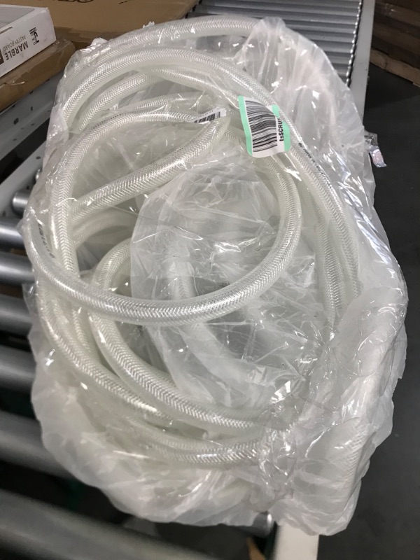 Photo 3 of *SEE NOTES* 5/8" ID x 7/8" OD - High Pressure Braided Clear PVC Flexible Vinyl Tubing