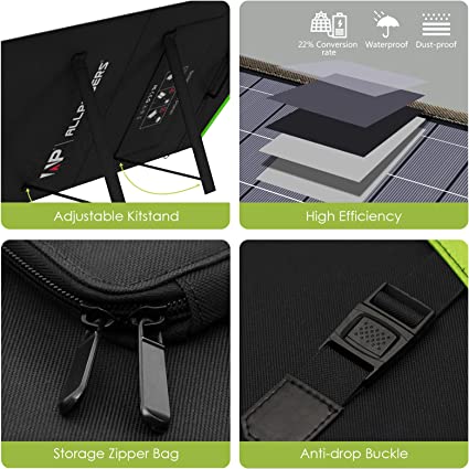 Photo 2 of ALLPOWERS SP033 200W Portable  Solar Panel 18V Foldable Solar Panel Kit with MC-4 Output Waterproof