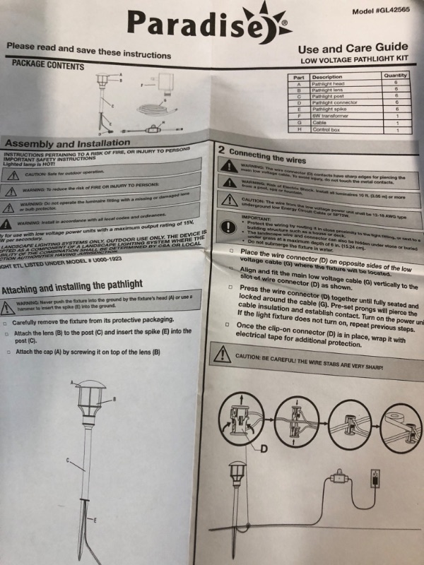 Photo 2 of *SEE NOTES* GreenLighting Low Voltage Outdoor Lights