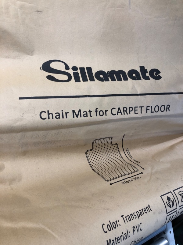 Photo 2 of Sillamate 2 Pack 36'' x 48'' Office Chair Mat for Carpeted Floors