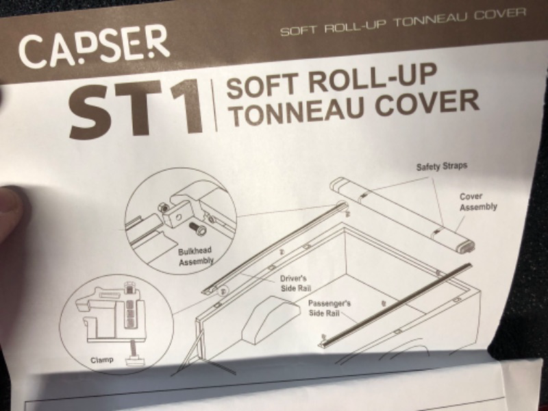 Photo 2 of *SEE NOTES* CAPSER 5.8FT Soft Roll Up Truck Bed Tonneau Cover  Soft Rollup 5.8ft