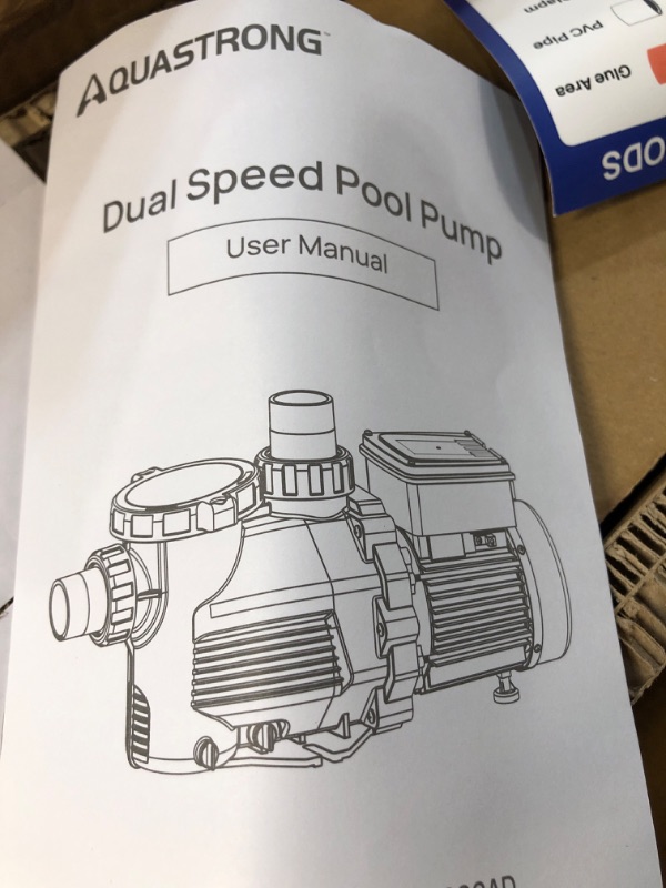 Photo 4 of *BRAND NEW* Aquastrong 2 HP In/Above Ground Dual Speed Pool Pump, 115V, 5186GPH, High Flow, Powerful Self Primming Swimming Pool Pumps with Filter Basket