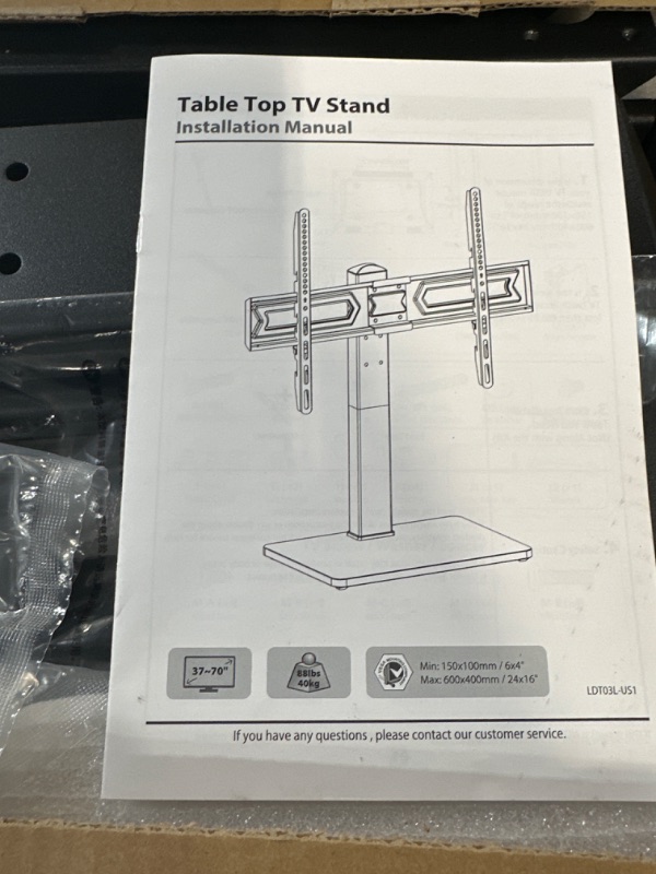 Photo 2 of Universal TV Stand, Swivel TV Stand Base Fits Most 37