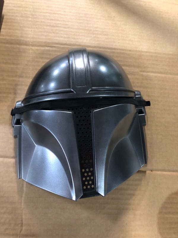 Photo 2 of Star Wars Adult Mandalorian Mask, Mens Halloween Costume Helmet Accessory - Officially Licensed Standard