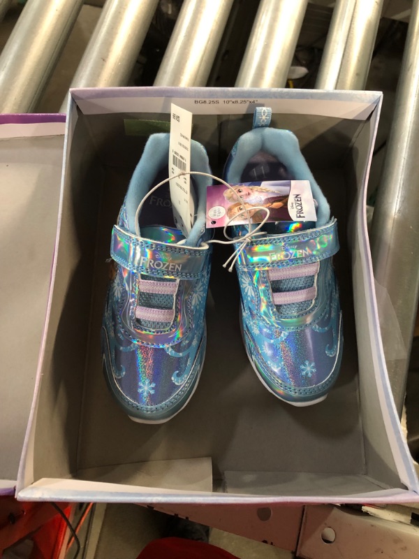 Photo 2 of *STOCK PHOTO FOR REFERENCE*Disney Girls' Frozen Sneakers - Laceless Light-Up Running Shoes (Toddler/Little Girl) SIZE 11 T