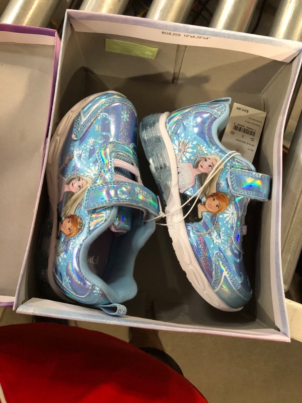 Photo 3 of *STOCK PHOTO FOR REFERENCE*Disney Girls' Frozen Sneakers - Laceless Light-Up Running Shoes (Toddler/Little Girl) SIZE 11 T