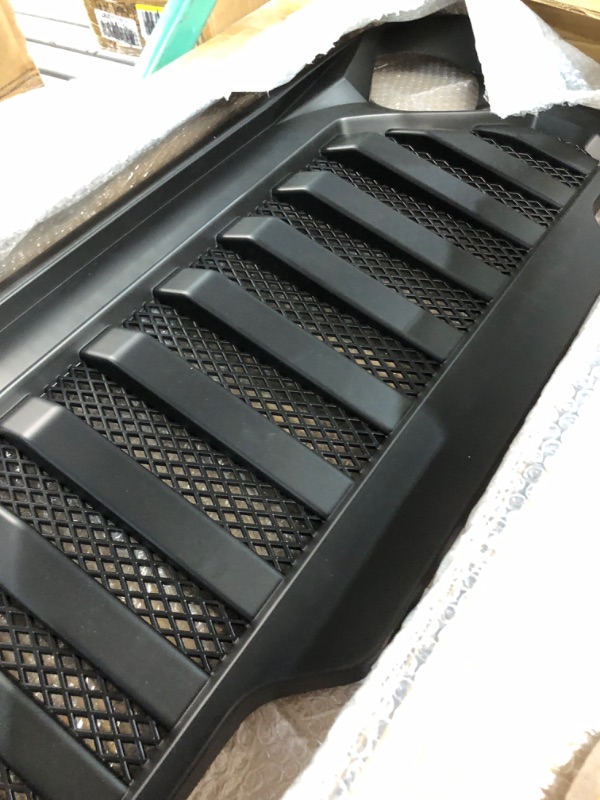 Photo 2 of TJ Wrangler Front Grille Grill for 1997-2006 Wrangler TJ LJ Vader Mesh Inserts Grille (Angry Bird Black)