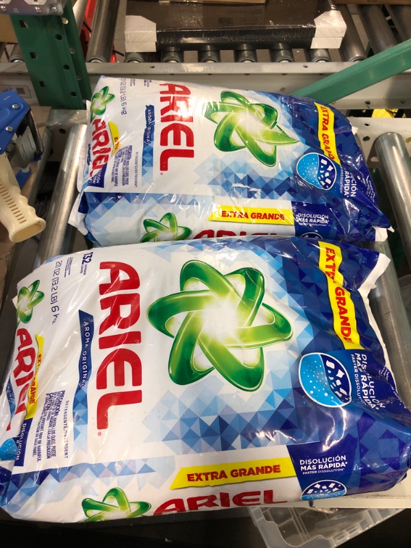 Photo 2 of 2 PACK - Ariel Powder Laundry Detergent, Original Scent, 211 ounces 42 Loads