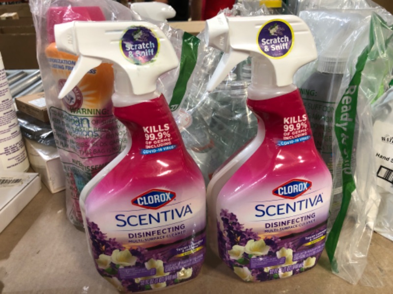 Photo 2 of 2 PACK - Clorox Scentiva Multi Surface Spray Tuscan Lavender & Jasmine 32 Ounces Package May Vary