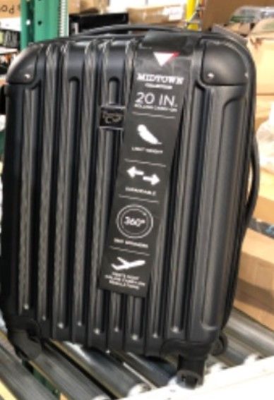 Photo 2 of **USED**SHOCK PHOTO REFERENCE ONLY**
Travelers Club Chicago Hardside Expandable Spinner Luggage, Black, 20" 