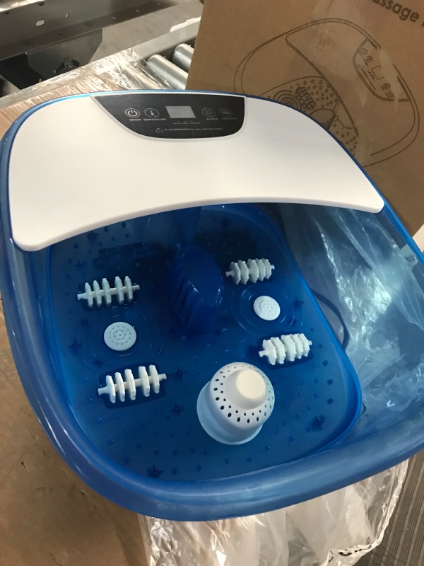 Photo 3 of CHRUN Foot Spa Bath Massager Blue