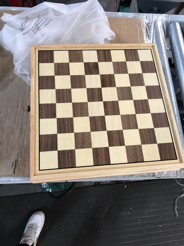 Photo 3 of A&A 15 inch European Ash Wooden Chess Sets w/ Storage Drawer