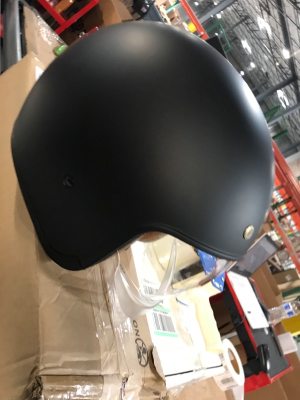 Photo 2 of *SEE NOTES Open Face Motorcycle Helmet Matte Black Large