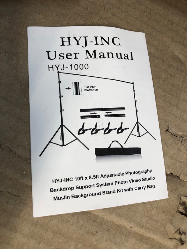 Photo 3 of HYJ-INC 10ft x 8.5ft Adjustable Photography Backdrop Support System