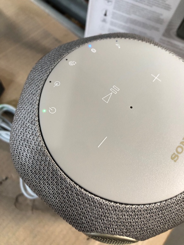 Photo 4 of Sony SRS-RA3000 360 Reality Audio Wi-Fi / Bluetooth Wireless Speaker, Works with Alexa and Google Assistant, Light Gray