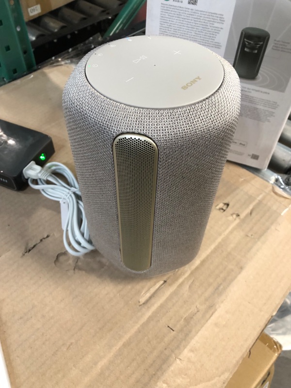 Photo 3 of Sony SRS-RA3000 360 Reality Audio Wi-Fi / Bluetooth Wireless Speaker, Works with Alexa and Google Assistant, Light Gray