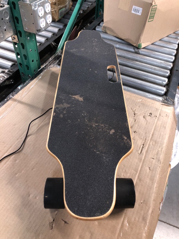 Photo 2 of (FOR PARTS) Electric Skateboard for Adults with Wireless Remote Skateboard Electric Longboard for Youths DarkBlack