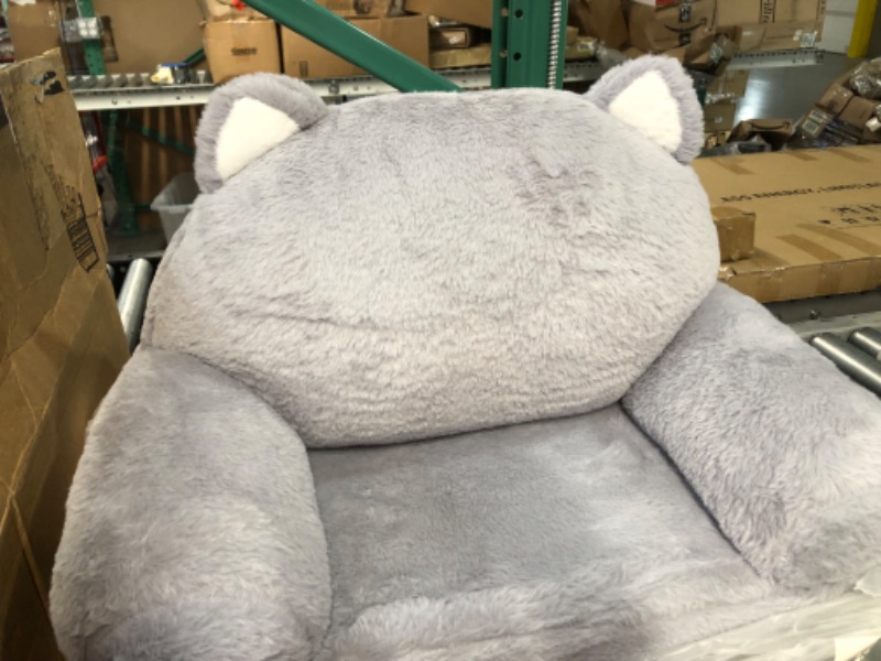 Photo 2 of  Foldable Kids Sofa Toddler Grey