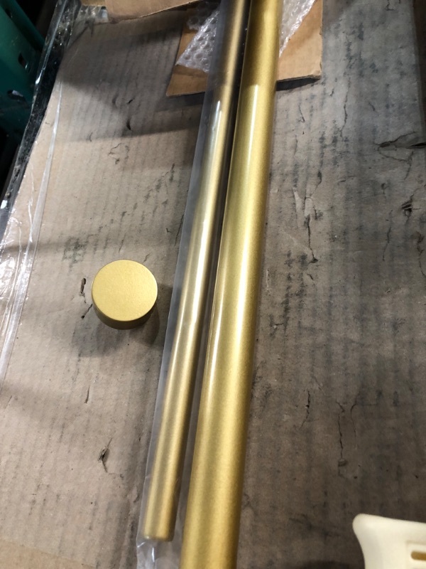 Photo 1 of  Curtain Rod 36 to 66-Inches, Brass