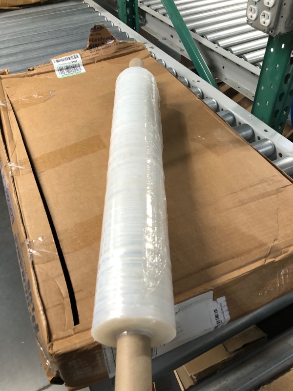 Photo 2 of 20 inch x 1000 Feet Stretch Wrap with Handle, Clear Stretch Film, 1 Roll