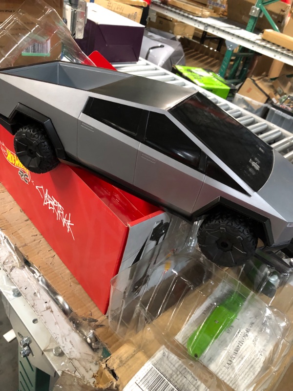 Photo 1 of Hot Wheels RC 1:10 Tesla Cybertruck Radio-Controlled Truck & Electric CyberquadSpeeds to 12 MPH