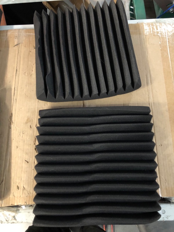 Photo 3 of [See Notes] Donner 11-Pack Acoustic Panels Sound Proof Foam Panels for Walls, 2" x 12" x 12"