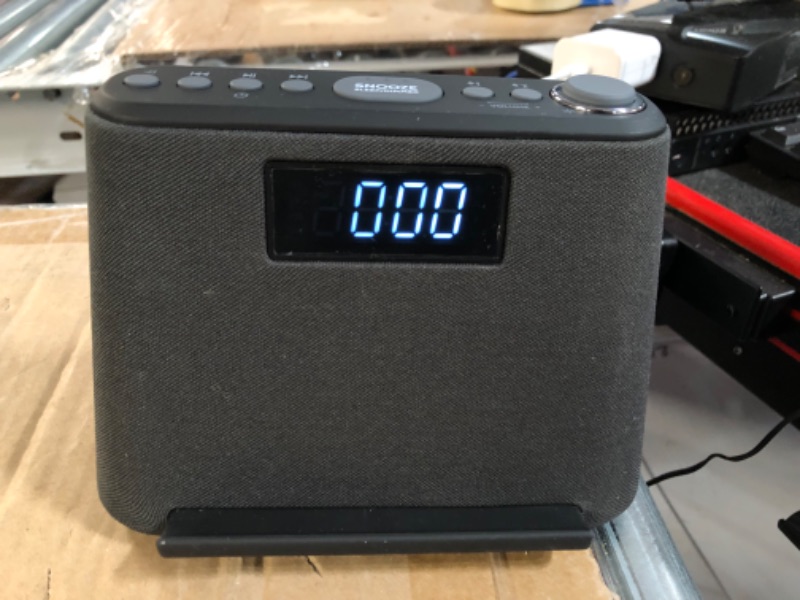 Photo 2 of [Like New] Digital Alarm Clock Radio, Bedside LCD Alarm Clock