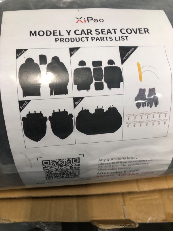 Photo 2 of **SEE NOTES**
Xipoo Fit Tesla Model Y Car Seat Cover PU Leather Cover Fully Wrapped All Season Protection for Tesla Model Y