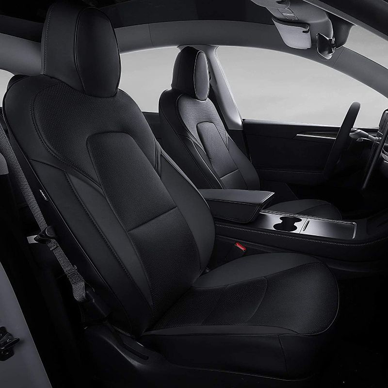 Photo 1 of **SEE NOTES**
Xipoo Fit Tesla Model Y Car Seat Cover PU Leather Cover Fully Wrapped All Season Protection for Tesla Model Y