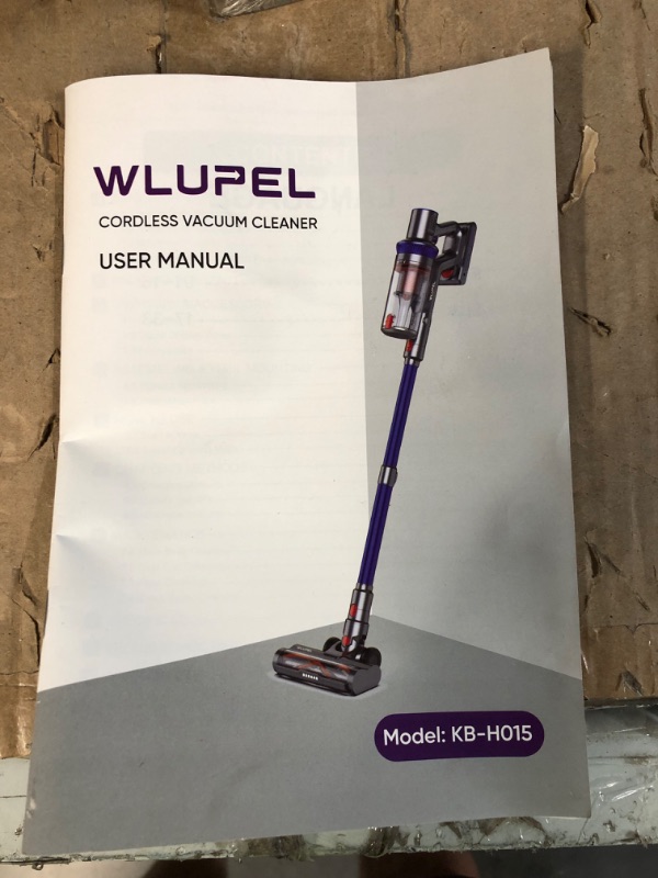 Photo 2 of ***SEE NOTES*** WLUPEL Cordless Vacuum Cleaner, 33Kpa Stick Vacuum Cleaner, 400W Handheld Vacuum with LED Touch Screen