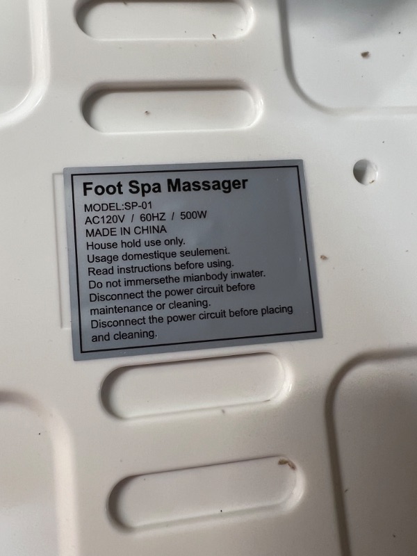 Photo 3 of Foot Spa Bath Massager with Heat, Epsom Salt,Bubbles, Vibration and Red Light,8 Massage Roller Pedicure Foot Spa Tub for Stress Relief,Foot Soaker with Acupressure Massage Points&Temperature Control