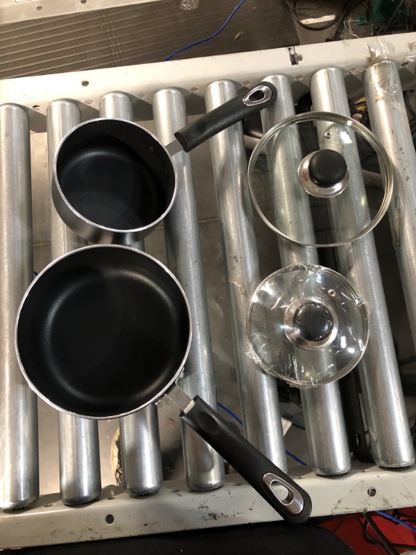 Photo 3 of [New] Utopia Kitchen Nonstick Saucepan Set - 1 Quart and 2 Quart Sauce Pan Set  (Grey-Black)